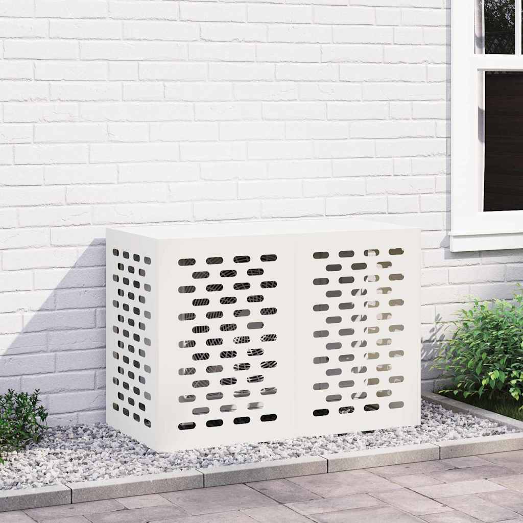 Deksel til klimaanlegg Hvit 100 x 50 x 70 cm Stål