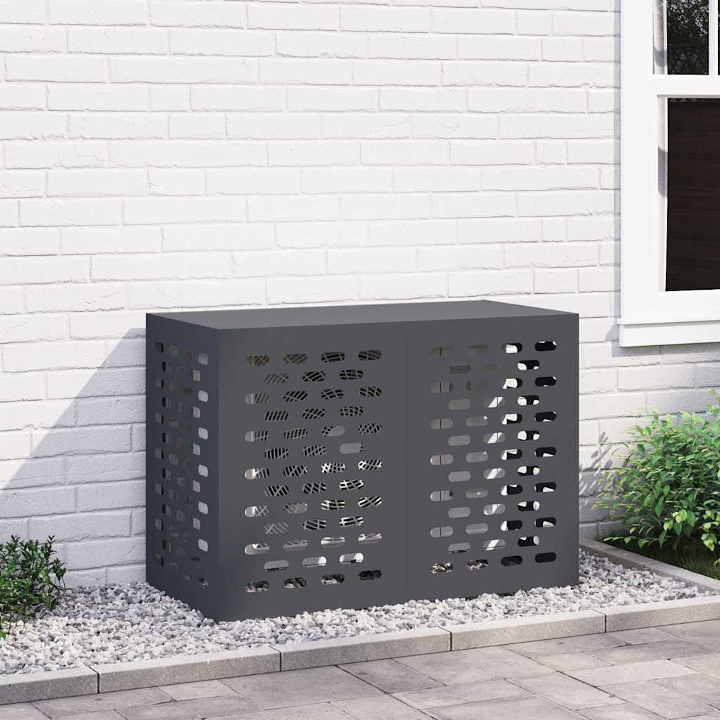 Deksel til klimaanlegg Antrasitt 100 x 50 x 70 cm Stål