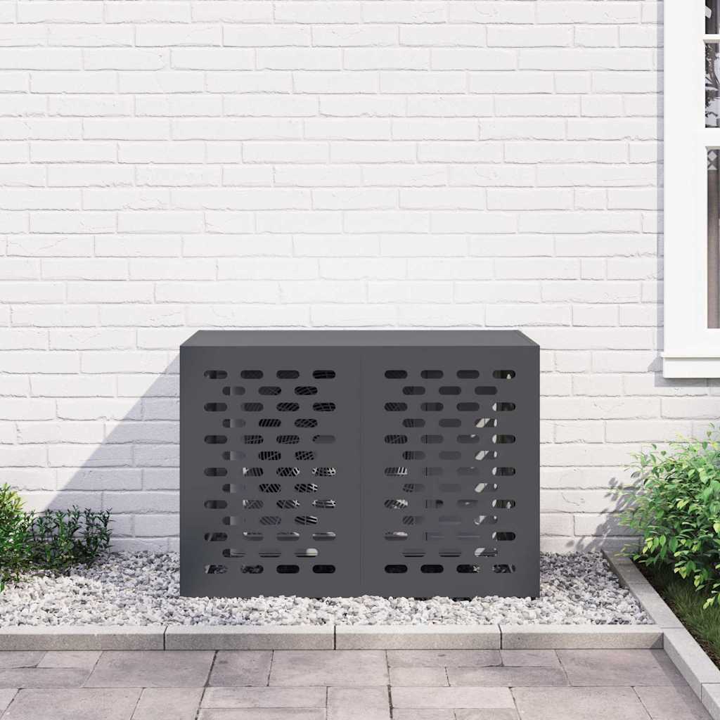 Deksel til klimaanlegg Antrasitt 100 x 50 x 70 cm Stål