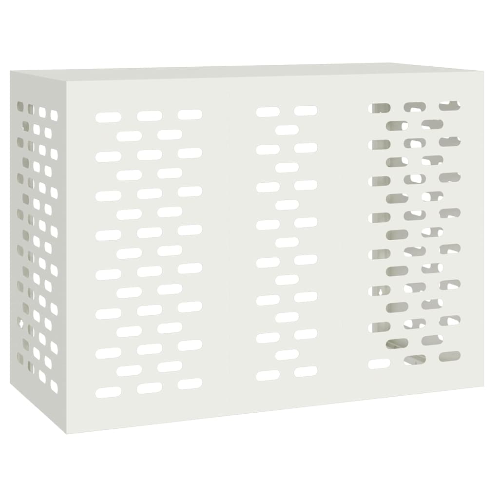 Deksel til klimaanlegg Hvit 110 x 50 x 80 cm Stål
