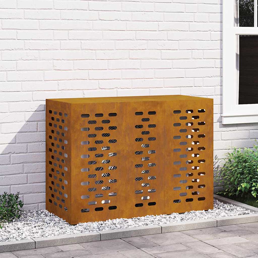 Deksel til klimaanlegg Rusten 110 x 50 x 80 cm Cortenstål