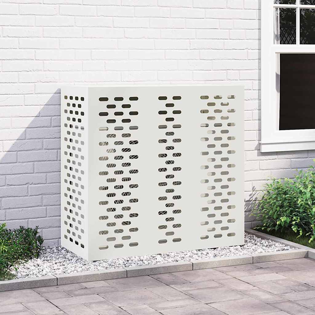 Deksel til klimaanlegg Hvit 110 x 50 x 105 cm Stål