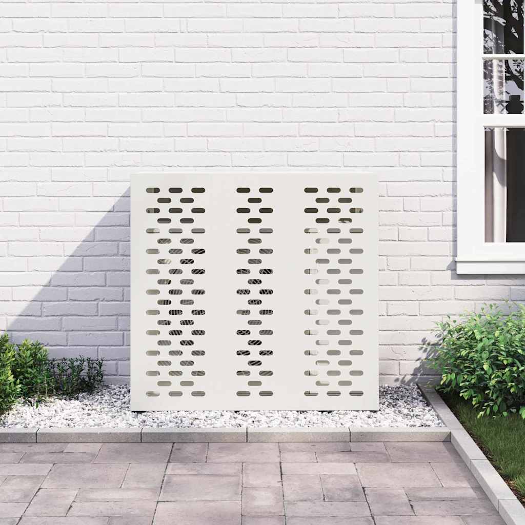 Deksel til klimaanlegg Hvit 110 x 50 x 105 cm Stål