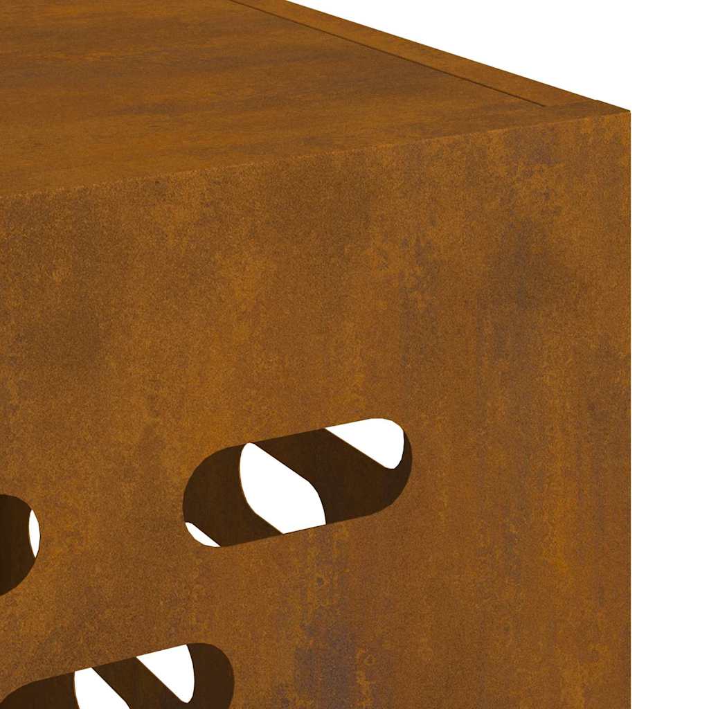 Deksel til klimaanlegg Rusten 110 x 50 x 105 cm Cortenstål