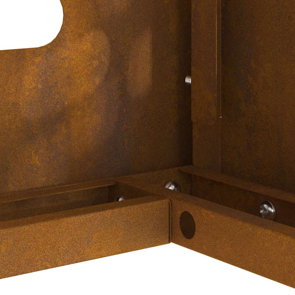 Deksel til klimaanlegg Rusten 110 x 50 x 105 cm Cortenstål