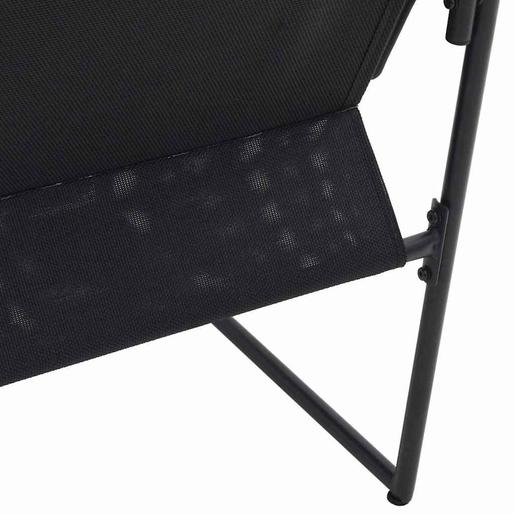 Hagestoler 4 pcs Svart og antracit 50.5 x 59 x 81.5 cm