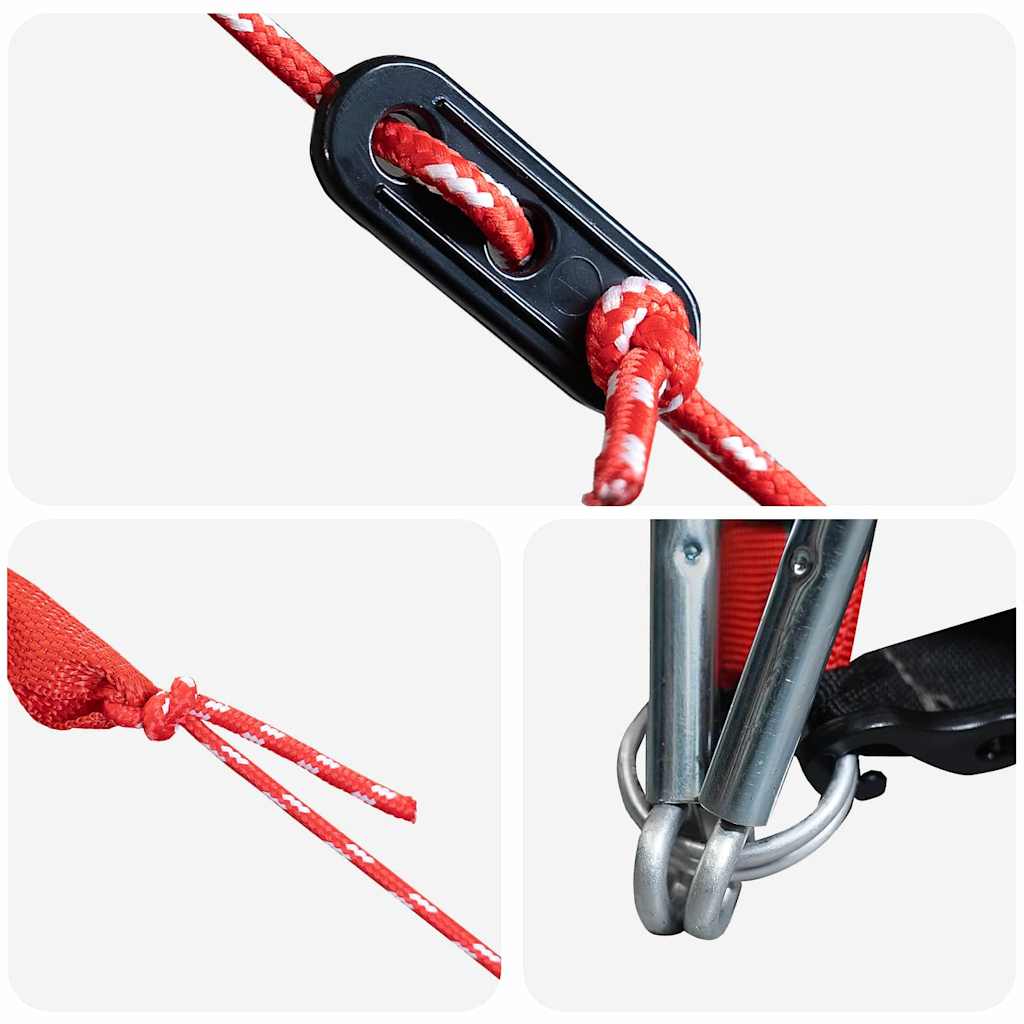 Dometelt med tak med lagring Grå og Oransje 505 x 450 x 248 cm