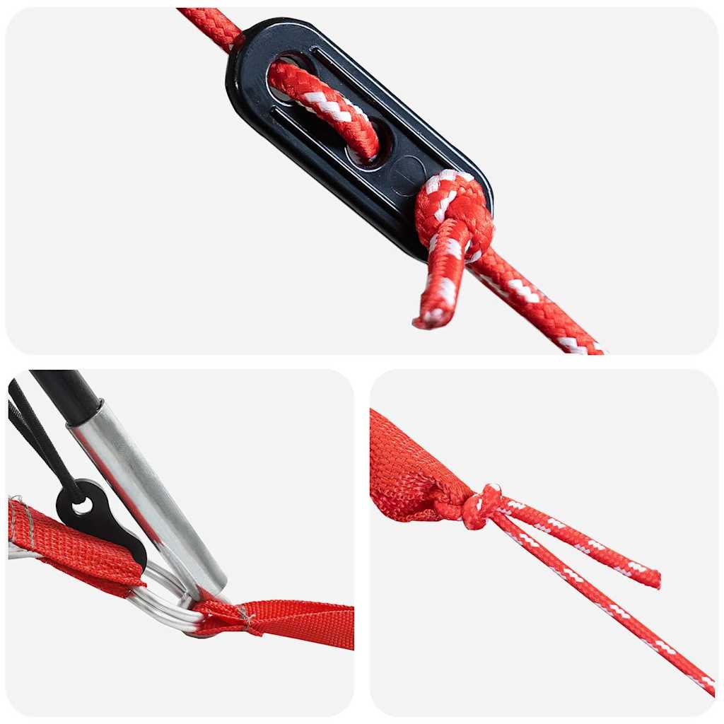 Tunneltelt med tak Grå og Oransje 740 x 370 x 220 cm