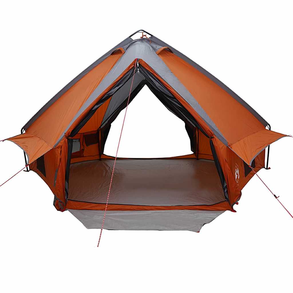 Teepee Telt med tak Grå og Oransje 490 x 410 x 210 cm