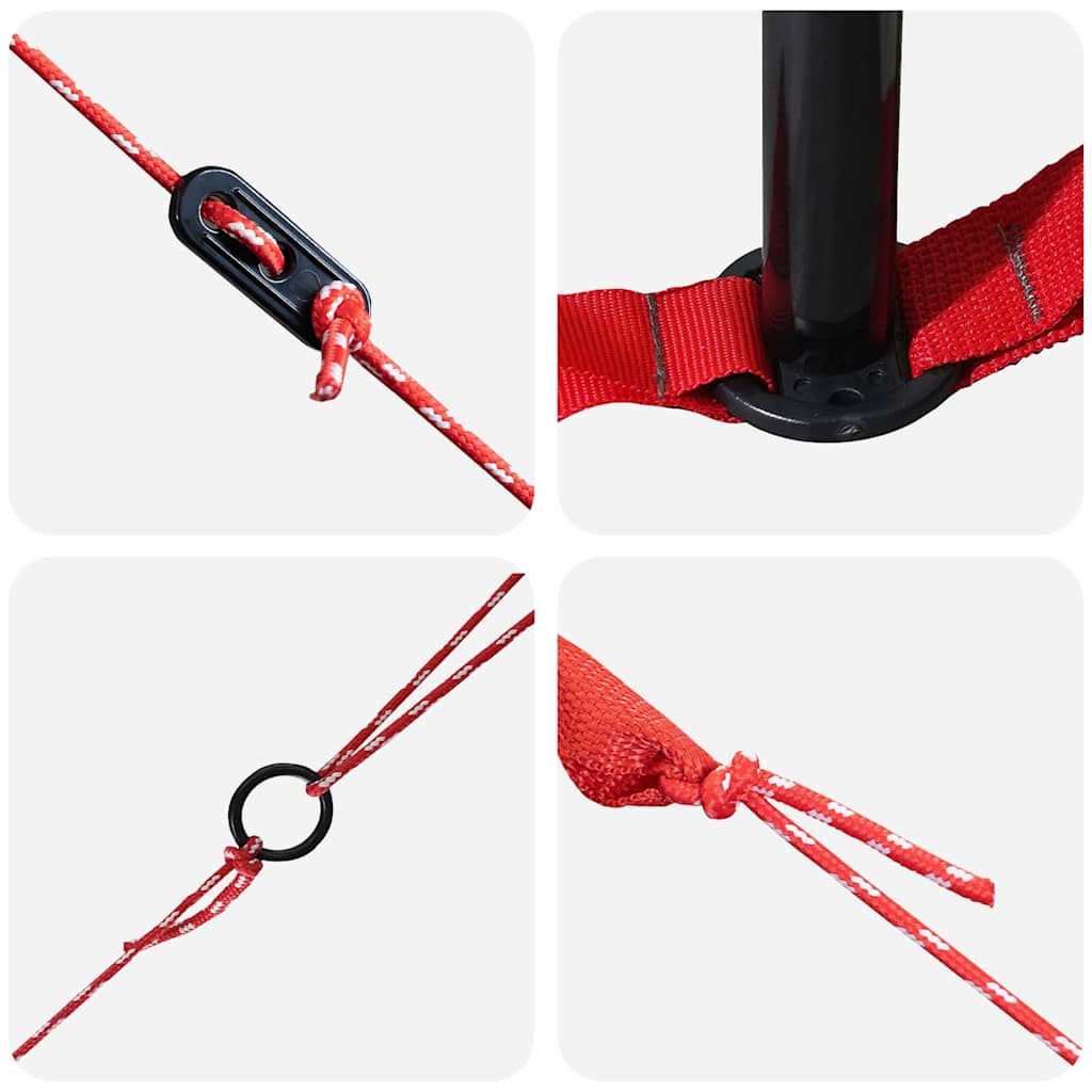 Teepee Telt med tak med lagring Grønn og Grå 490 x 410 x 210 cm