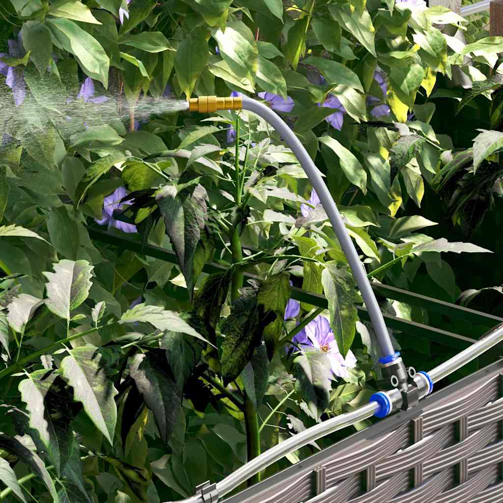 Hageblomsterpotte 4 pcs Brun Stål