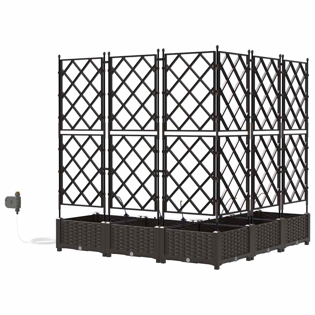 Hagepotter Brun 120 x 120 x 126 cm Stål