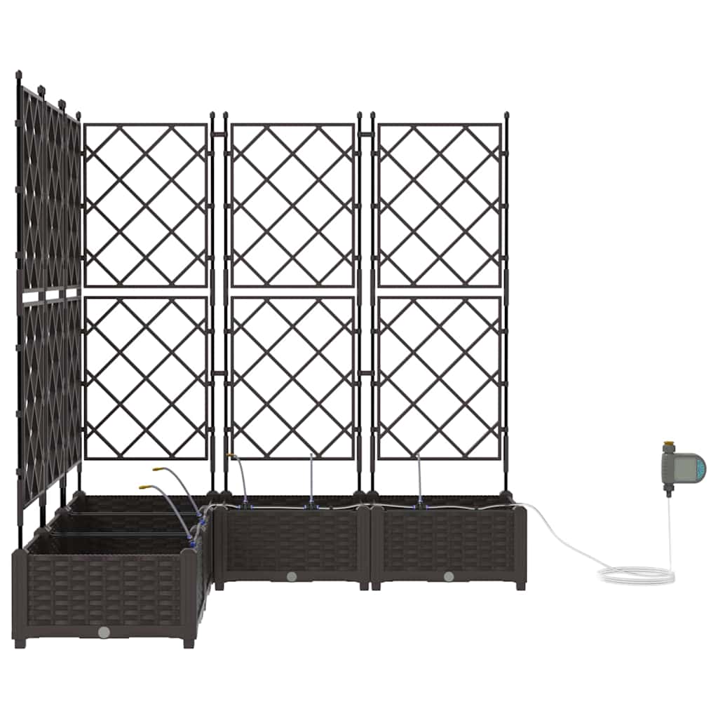 Hagepotter Brun 120 x 120 x 126 cm Stål