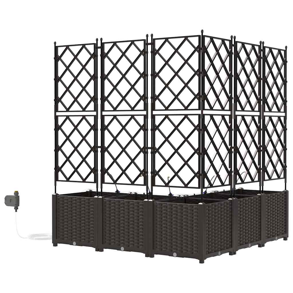 Hagepotter Brun 120 x 120 x 142 cm Stål