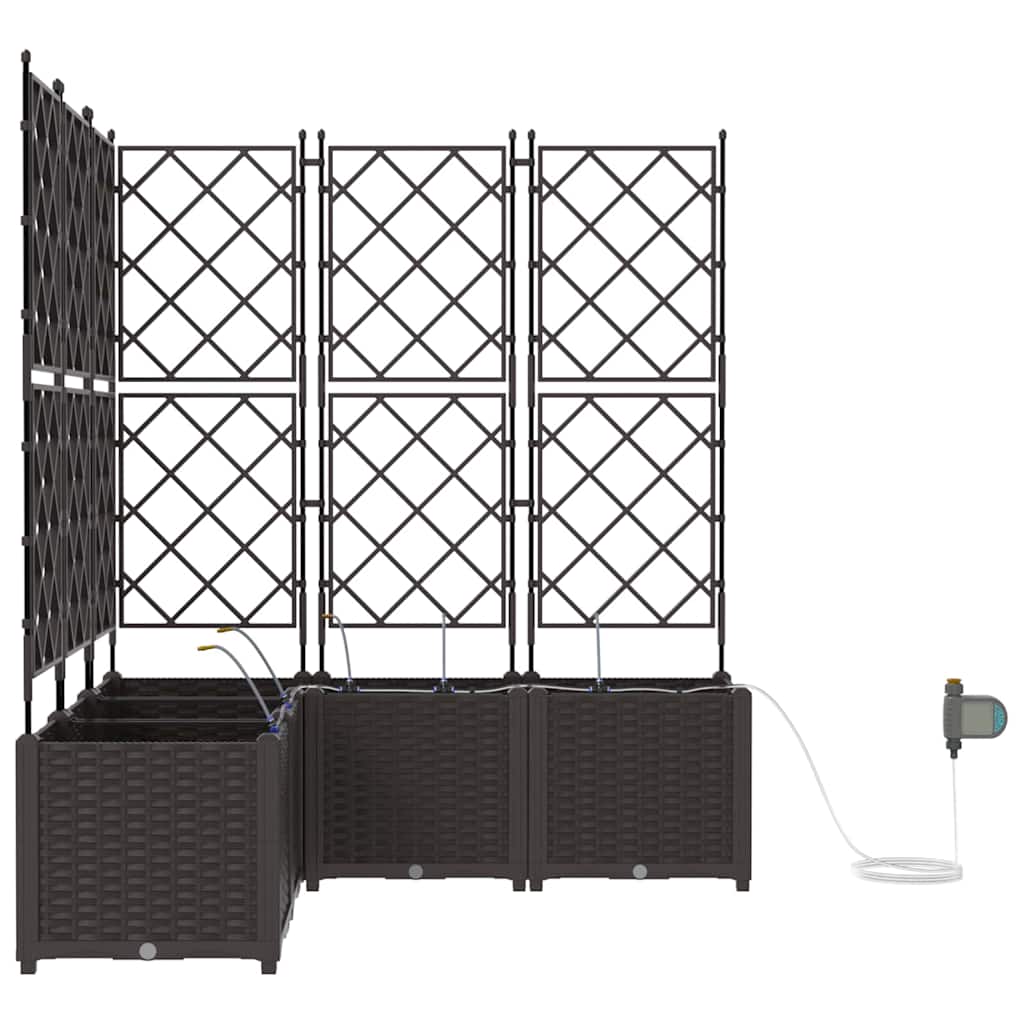 Hagepotter Brun 120 x 120 x 142 cm Stål
