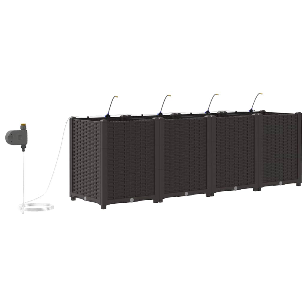 Hagepotter Brun 160 x 40 x 52 cm Stål