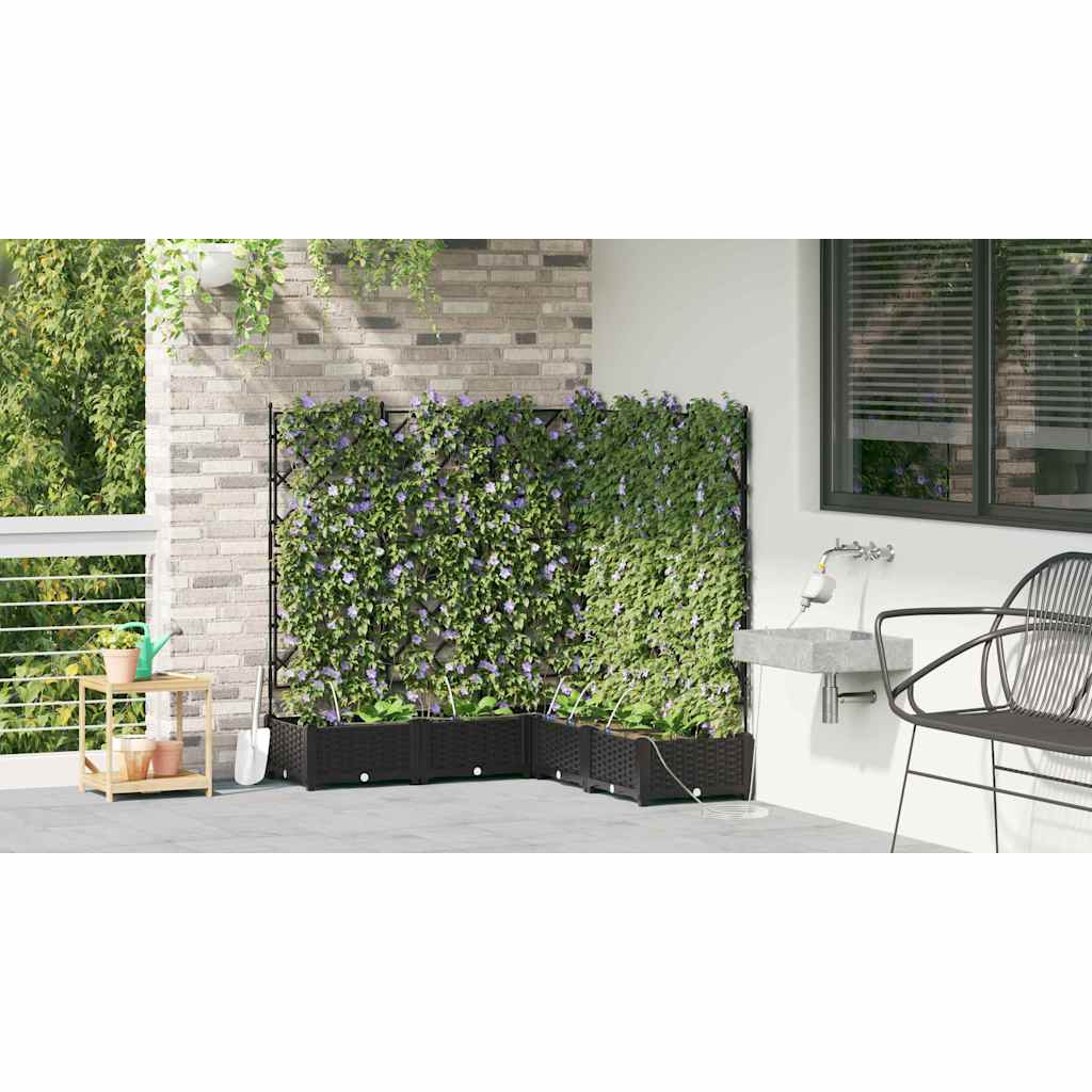 Hagepotter Svart 120 x 120 x 126 cm Stål