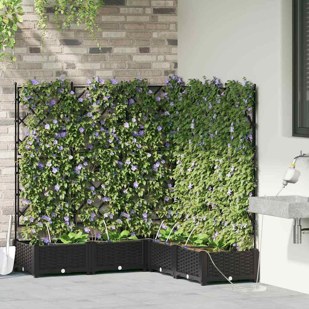 Hagepotter Svart 120 x 120 x 126 cm Stål