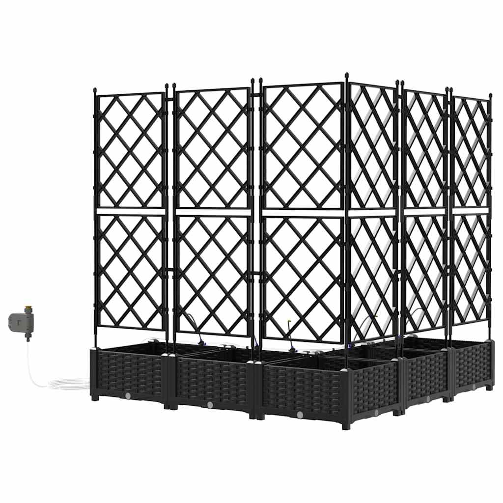 Hagepotter Svart 120 x 120 x 126 cm Stål