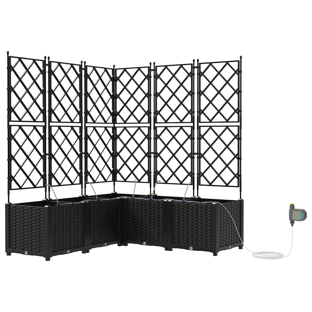Hagepotter Svart 120 x 120 x 142 cm Stål