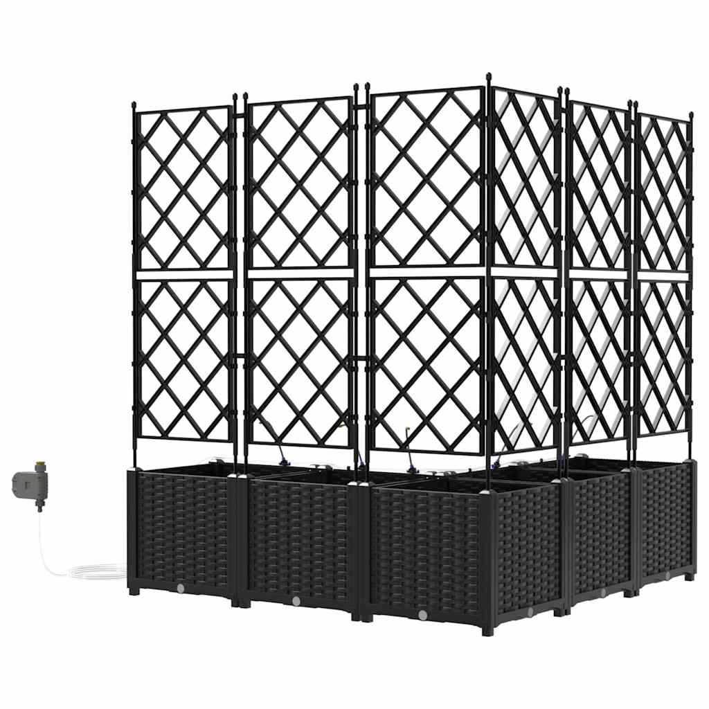 Hagepotter Svart 120 x 120 x 142 cm Stål
