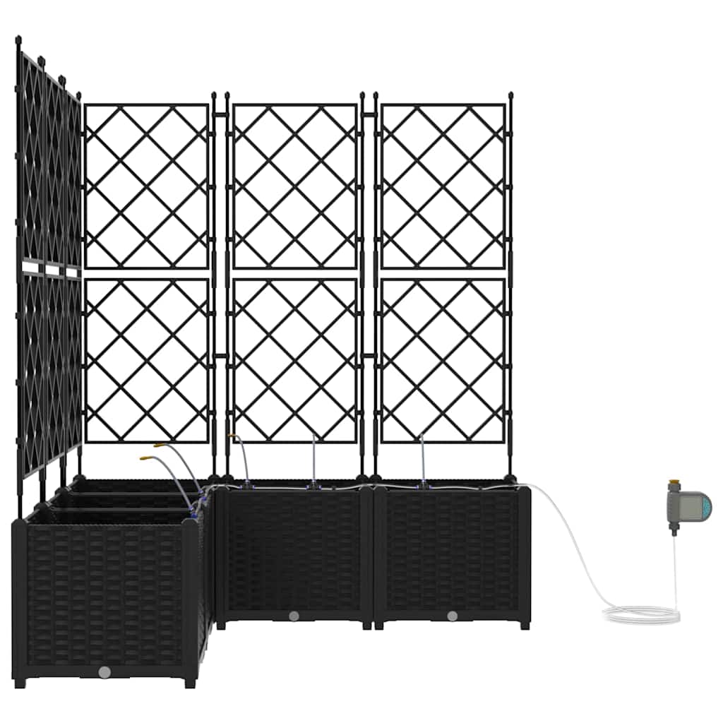 Hagepotter Svart 120 x 120 x 142 cm Stål
