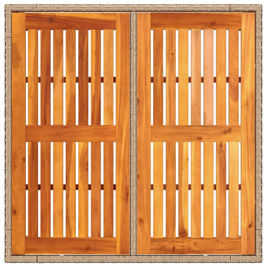3 Delt Hage Middagsett med Puter Beige Poly Rattan