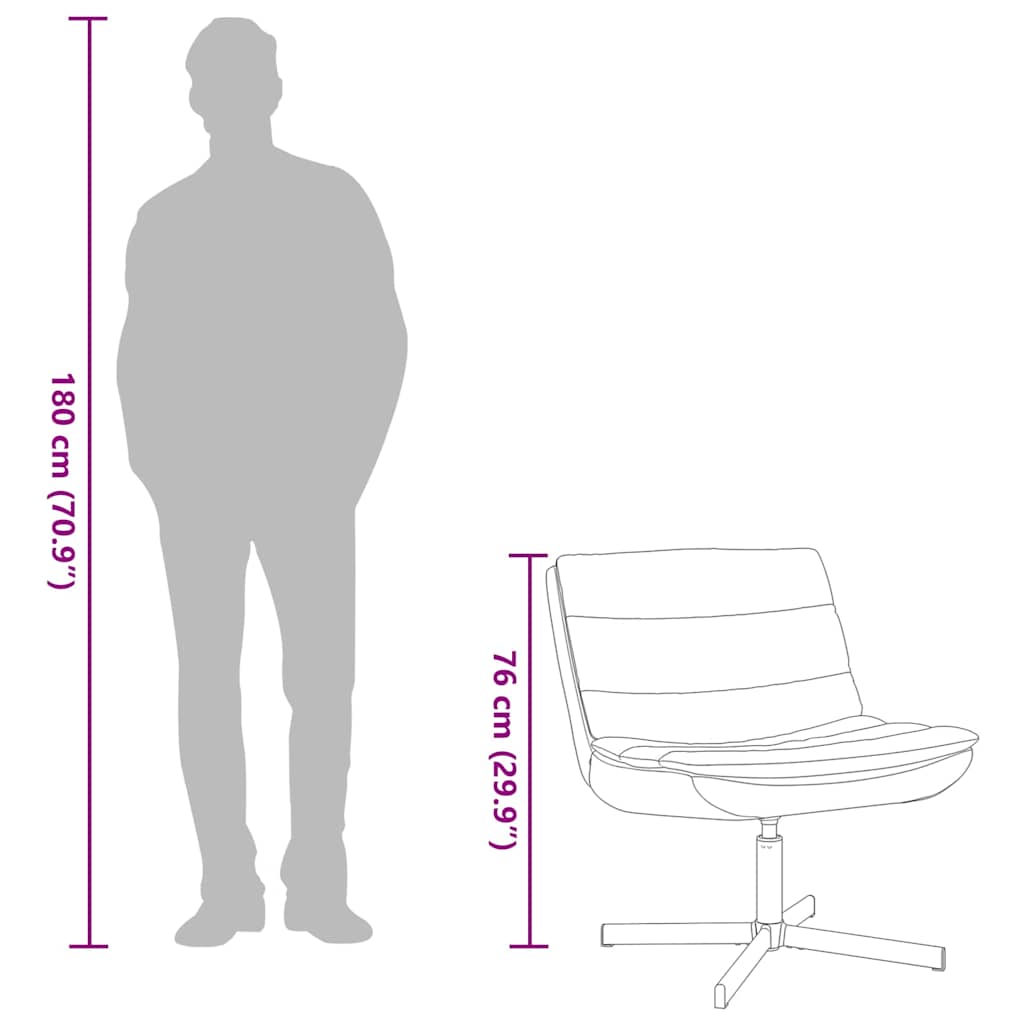 Drejestol Brun Kunstlær Middels Ergonomisk Drejestol