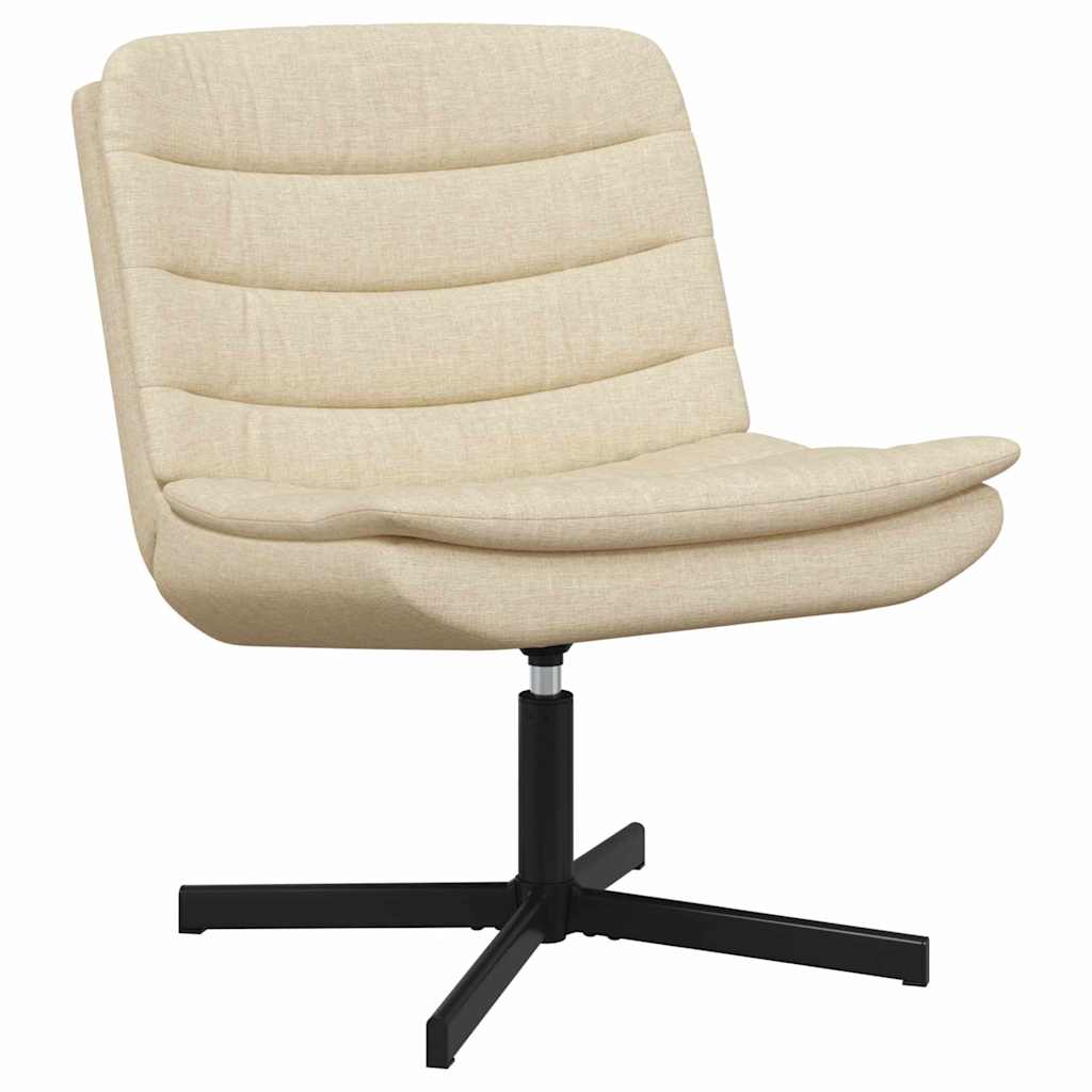 Drejestol Krem Polyesterstoff, metallbase Medium Sving