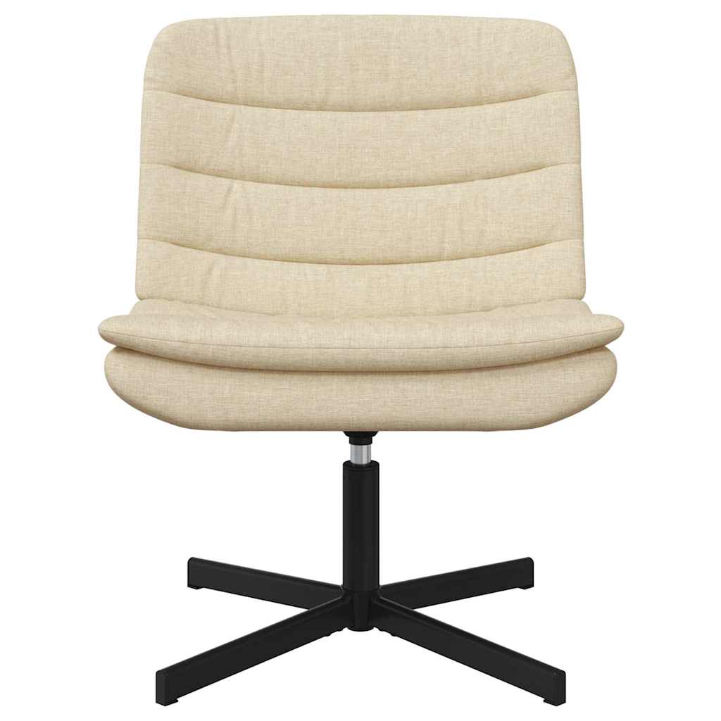 Drejestol Krem Polyesterstoff, metallbase Medium Sving