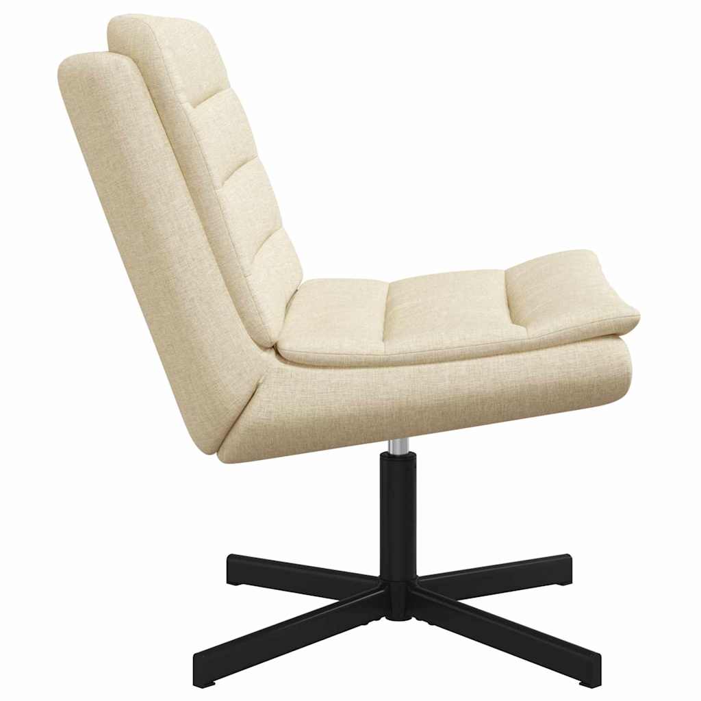 Drejestol Krem Polyesterstoff, metallbase Medium Sving