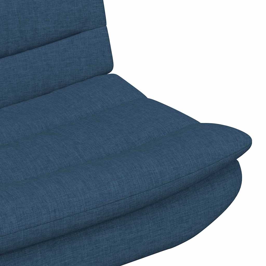 Drejestol Blå Stoff og Metall Standard Sving Blå Drejestol