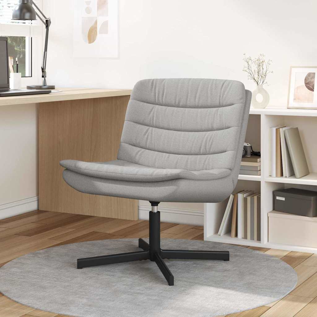 Drejestol Lysegrå Polyesterstoff, metallbase Medium