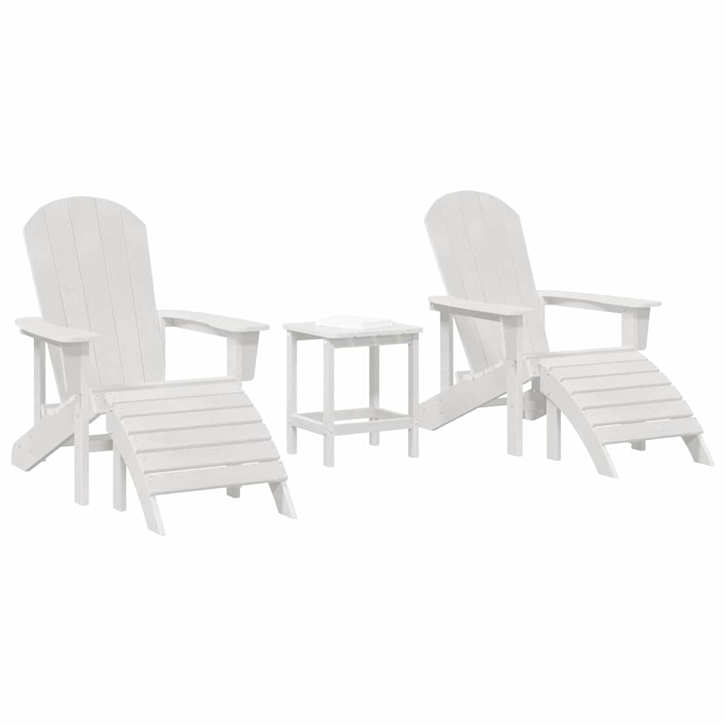 3 Delt Hage Loungesett Hvit HDPE