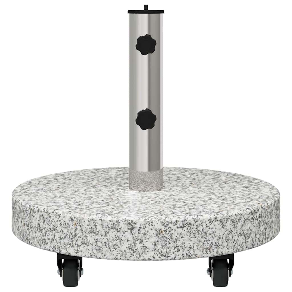 Parasollfot Grå 45 x 45 x 45 cm Granitt