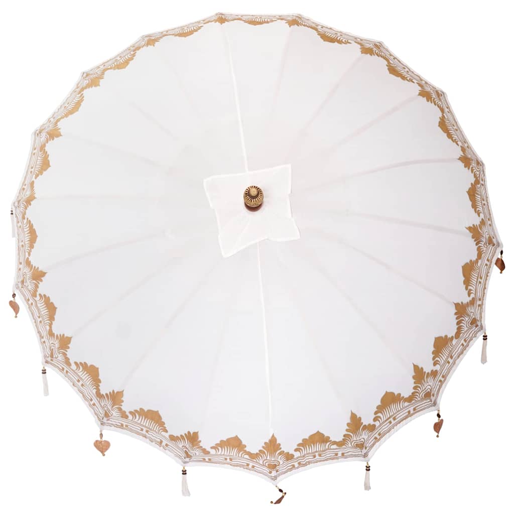 Parasoll Annet Krem x 250 cm Bomull og tre