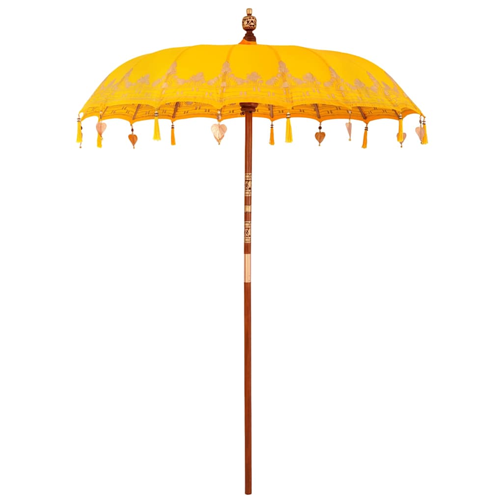 Parasoll Annet Gul x 250 cm Bomull og tre
