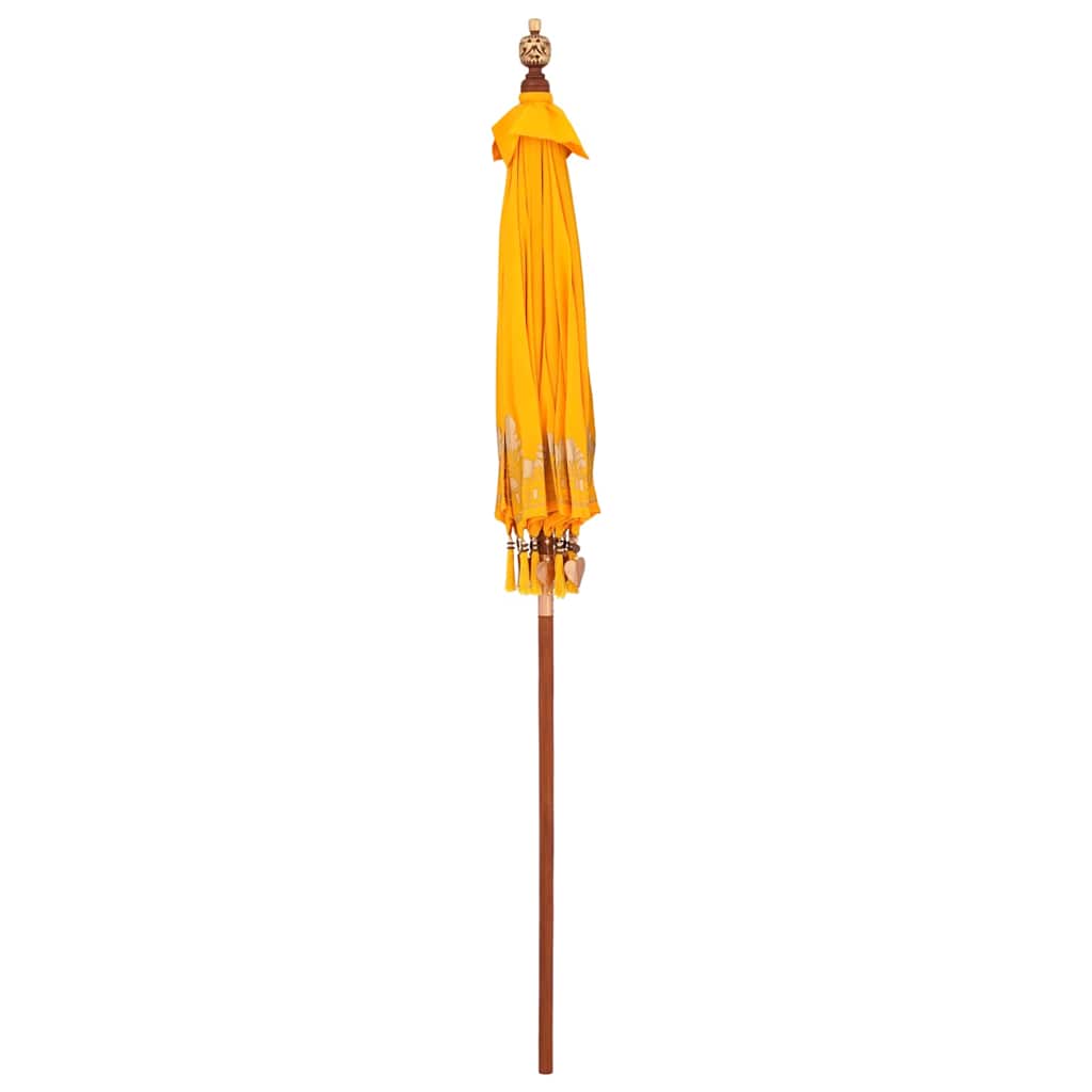 Parasoll Annet Gul x 250 cm Bomull og tre
