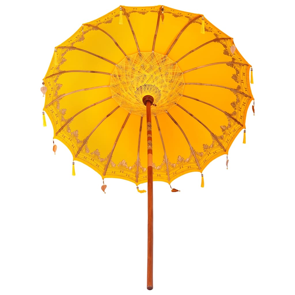 Parasoll Annet Gul x 250 cm Bomull og tre