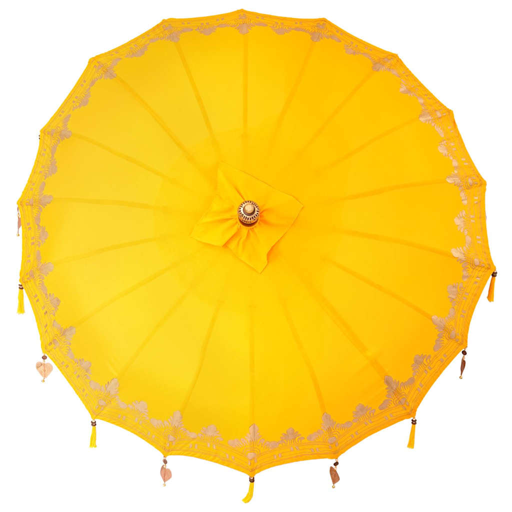 Parasoll Annet Gul x 250 cm Bomull og tre