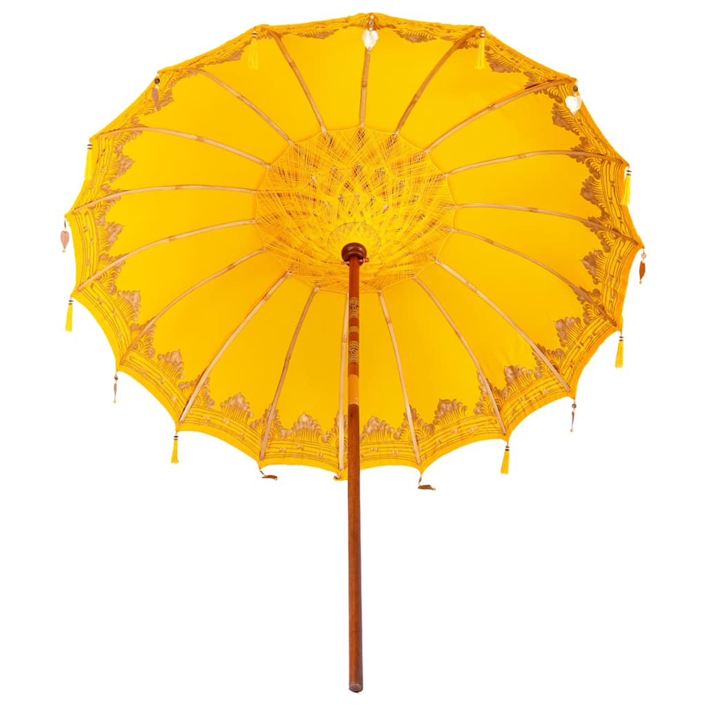 Parasoll Annet Gul x 250 cm Bomull og tre