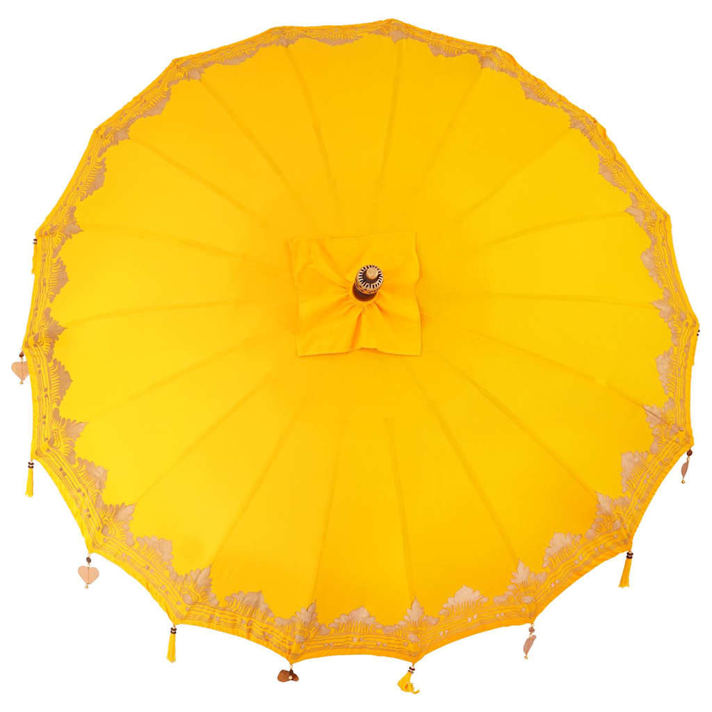 Parasoll Annet Gul x 250 cm Bomull og tre