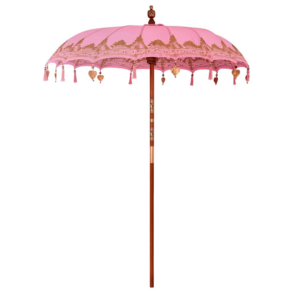 Parasoll Annet Rosa x 260 cm Bomull og solid tre