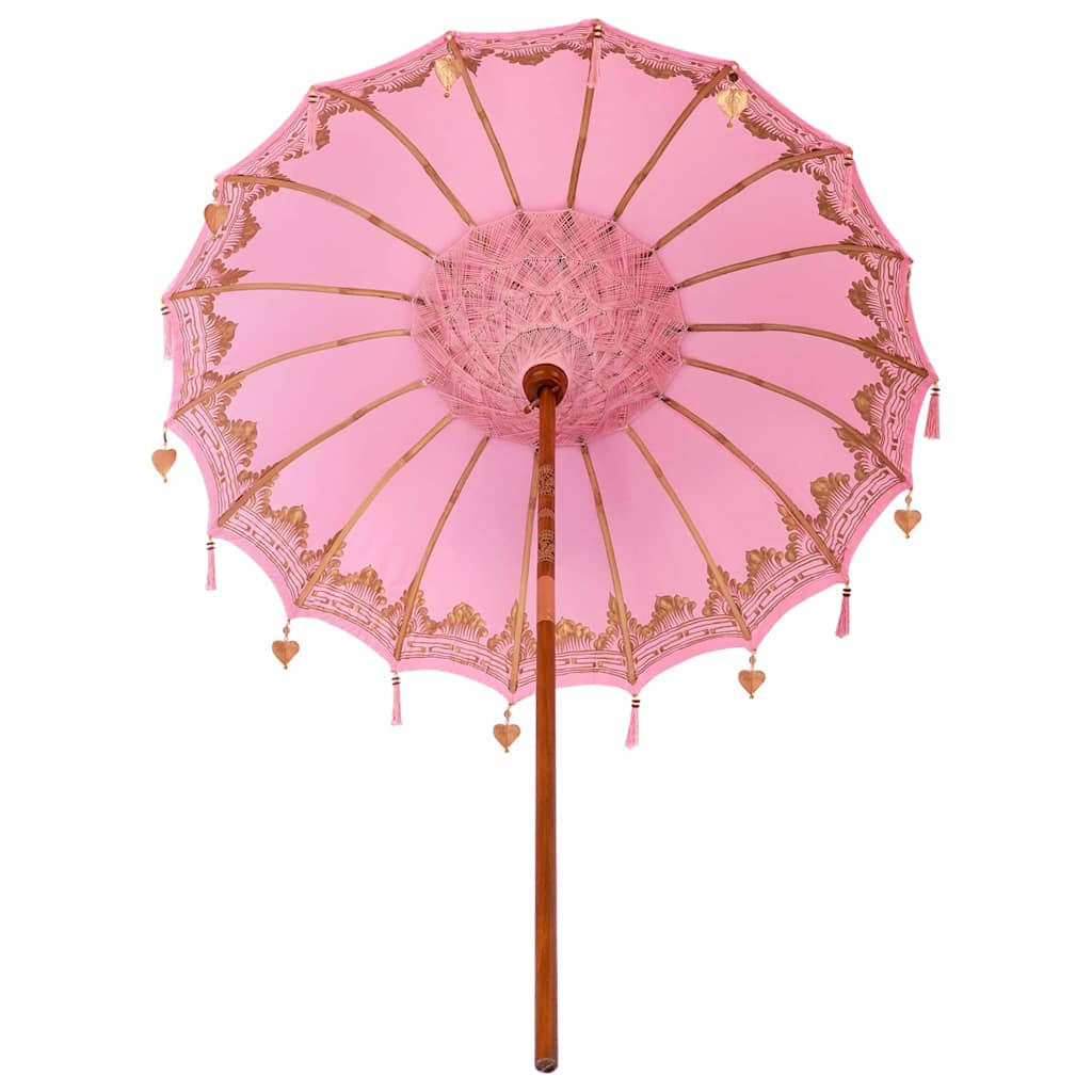 Parasoll Annet Rosa x 260 cm Bomull og solid tre