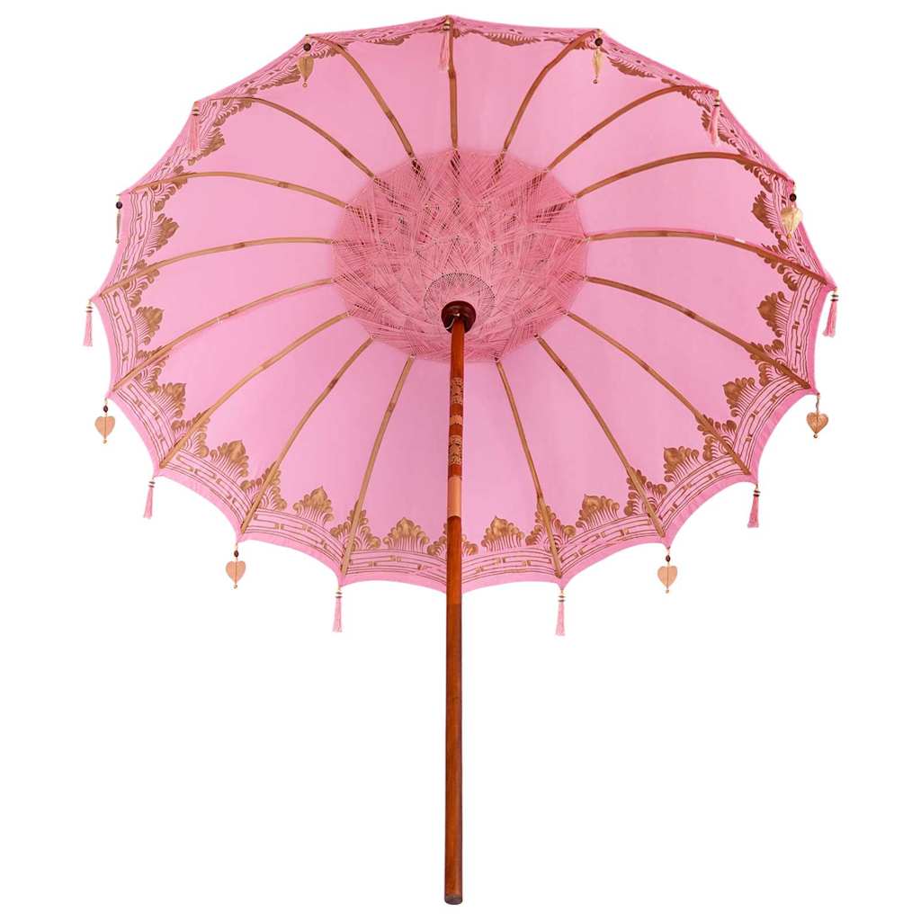 Parasoll Annet Rosa x 260 cm Bomull og solid tre
