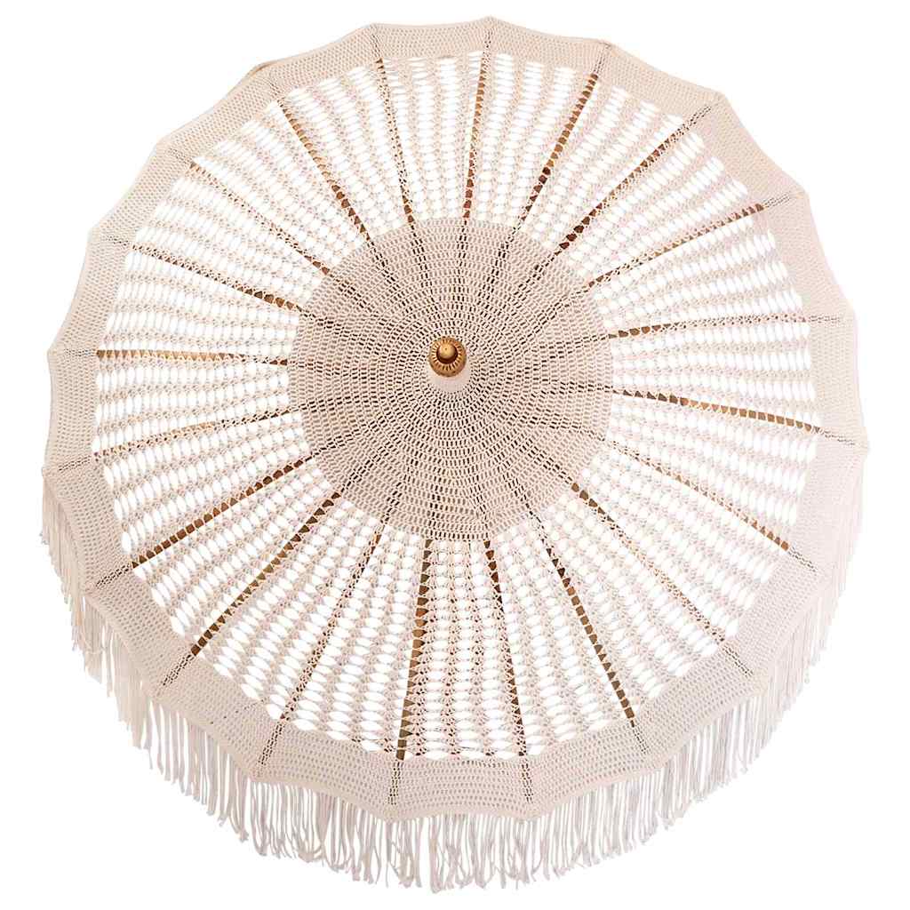 Parasoll Annet Krem x 250 cm Bomull og solid tre