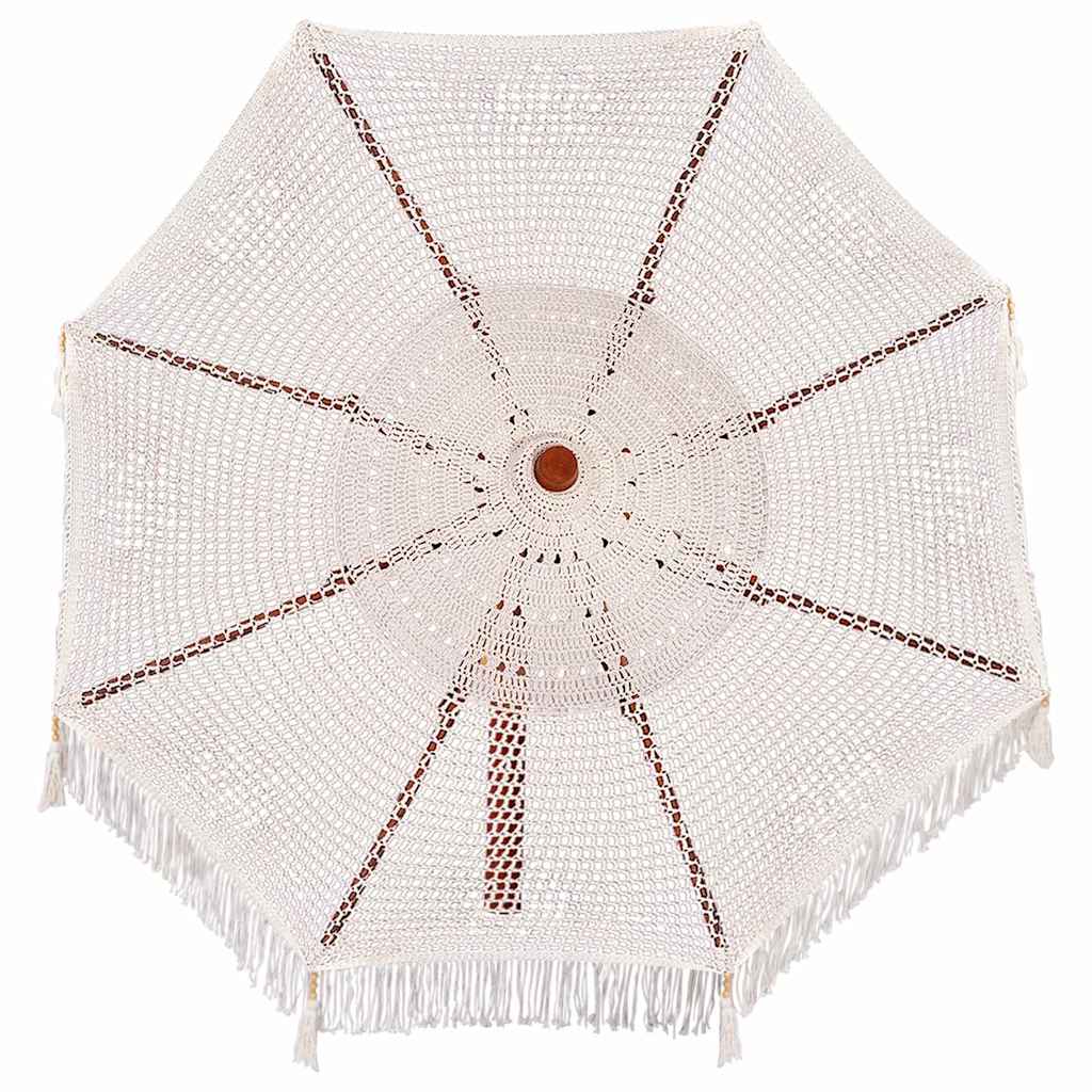 Parasoll Annet Krem x 250 cm Bomull og solid tre