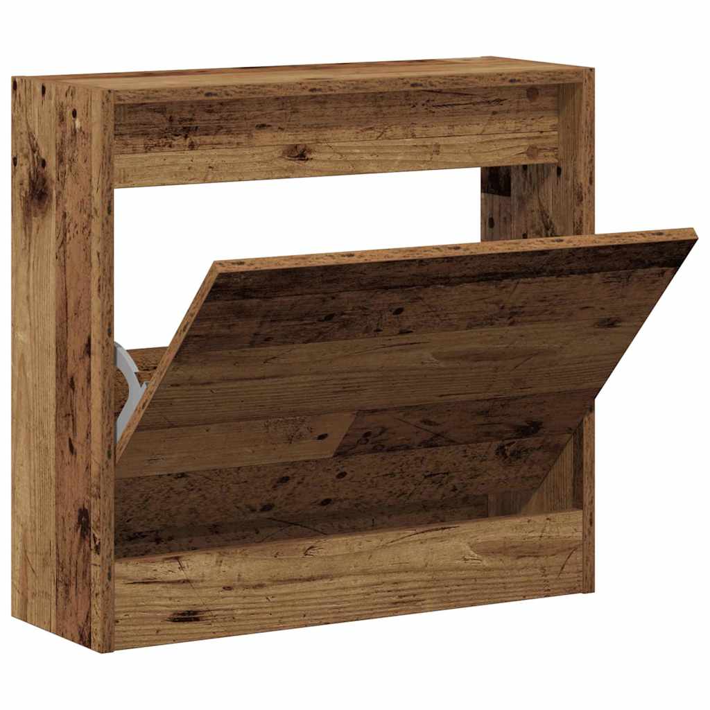 Skohylle Gamle Tre 60x21x57 cm Konstruert Tre