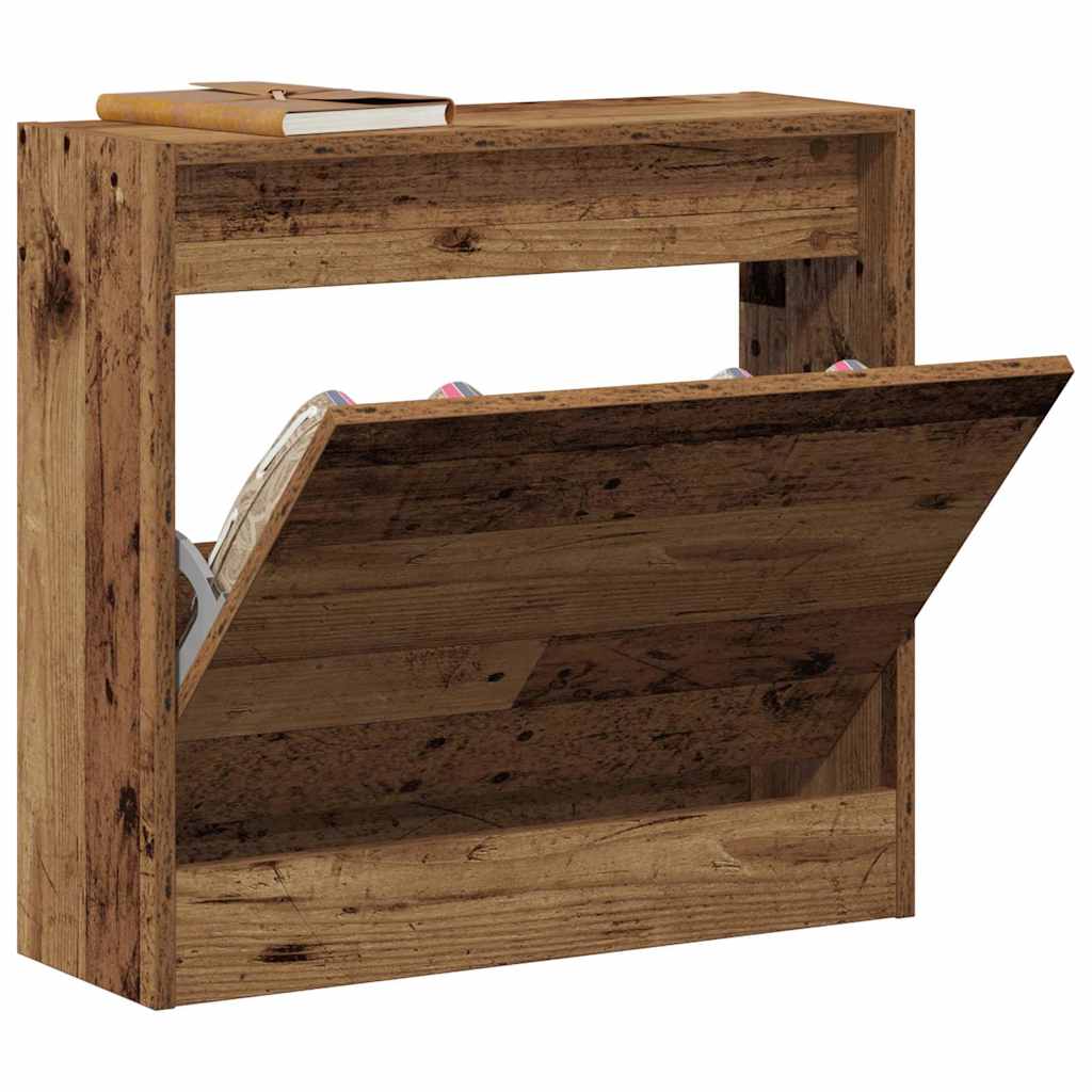 Skohylle Gamle Tre 60x21x57 cm Konstruert Tre