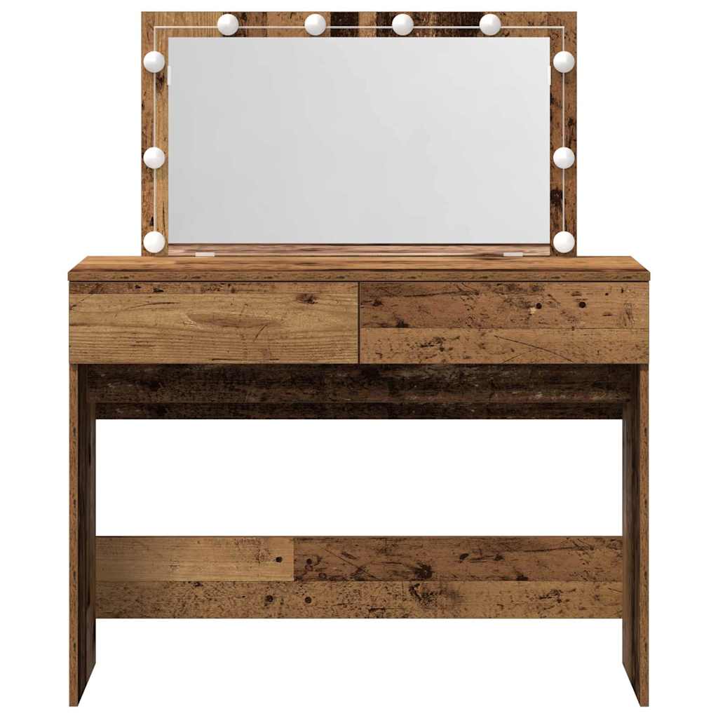 Sminkebord med skuff Gamle tre 100 x 40 x 120 cm Konstruert tre
